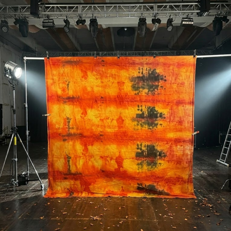 Mottled grey scenic backdrop