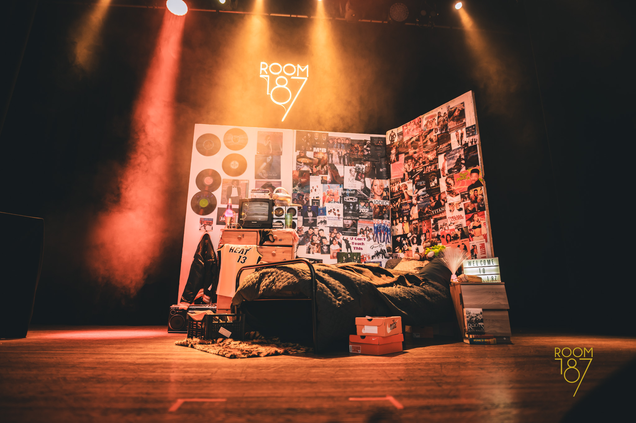 Music video set design in London studio